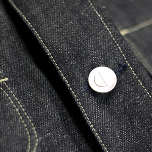 ENGINEER JACKET : DD014 NATURAL DYED WHITE SELVEDGE 14.5OZ