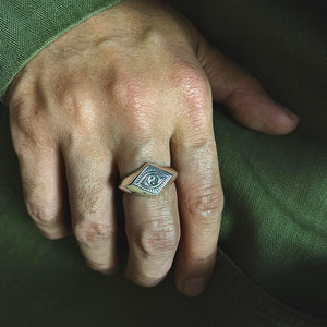 Yin-Yang Eye signet ring