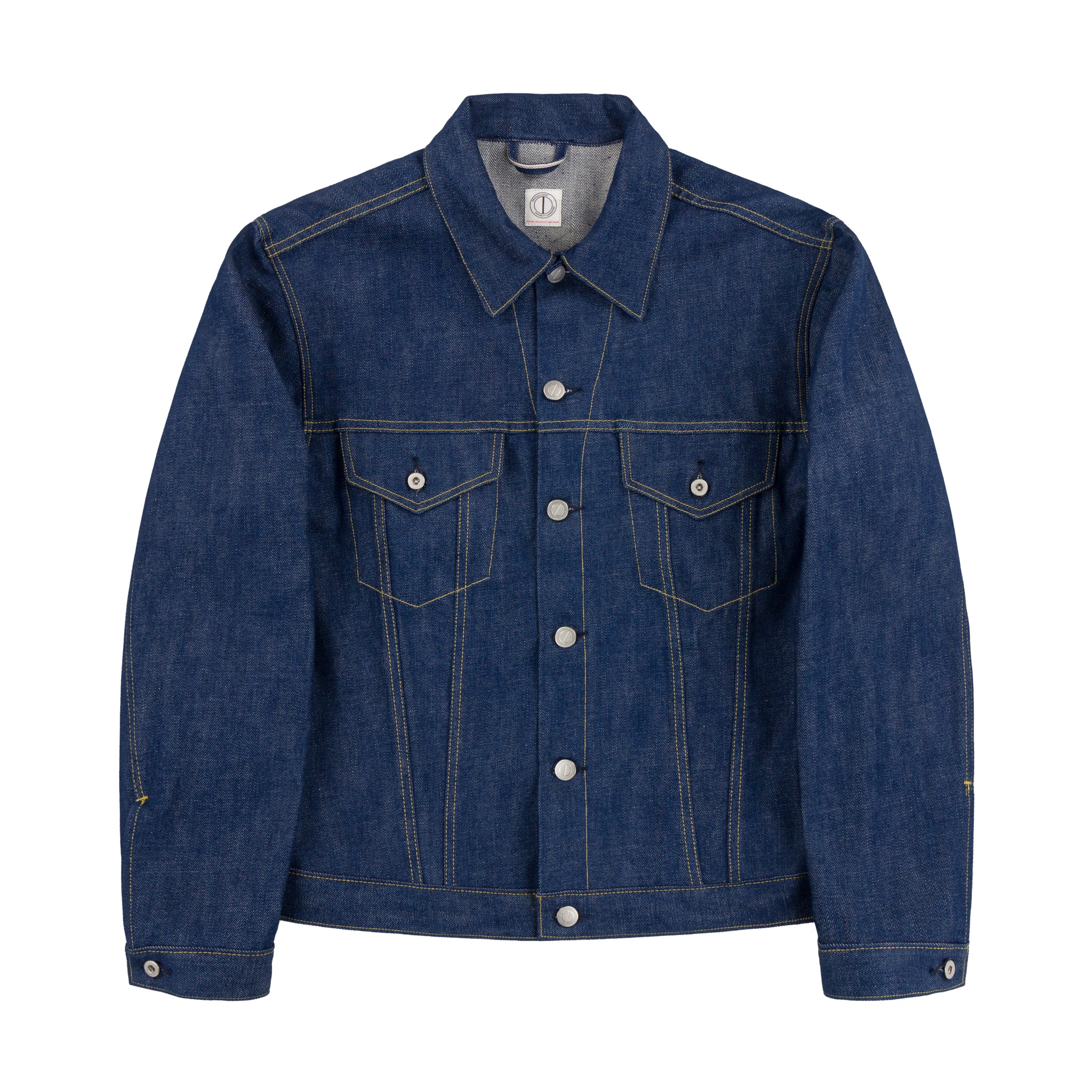 Louis Vuitton LV x YK Faces Patches Fitted Denim Jacket Blue. Size 36