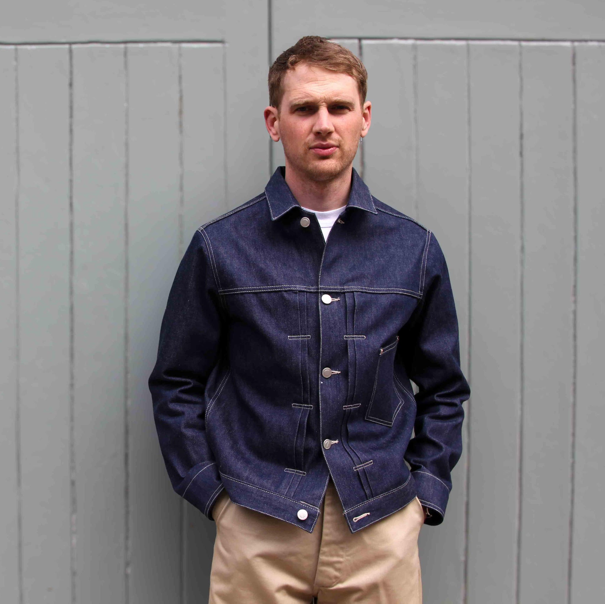 LOT 32 TYPE I JACKET 14oz ORGANIC COTTON WHITE SELVEDGE dawsondenim