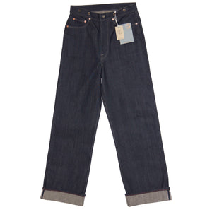 DAWSON WIDE LEG JEANS : DD04 13.5OZ BROWN WEFT RED LINE SELVEDGE