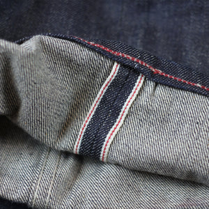 DAWSON WIDE LEG JEANS : DD04 13.5OZ BROWN WEFT RED LINE SELVEDGE