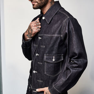 LIMITED EDITION TYPE II JACKET : DD018 18OZ RED LINE SELVEDGE DENIM