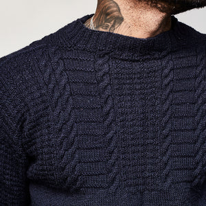 THE GANSY : HAND KNITTED BRITISH WORSTED WOOL 