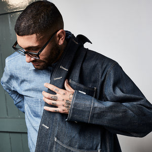 NEW FIT SACK JACKET : DD03 WHITE SELVEDGE 13OZ