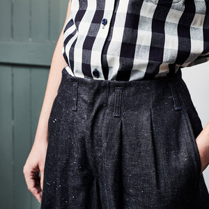 10oz indigo dyed 2x1 selvedge trousers
