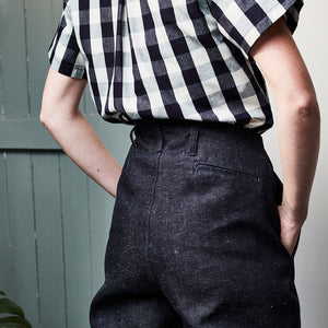 10oz indigo dyed 2x1 selvedge trousers