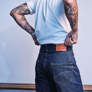 DAWSON WIDE TAPERED FIT JEANS : DD026 ORGANIC PLANT DYED SELVEDGE