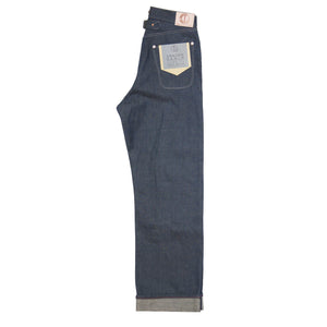 DAWSON WIDE LEG JEANS : DD03  HANK DYED WHITE SELVEDGE