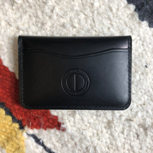 Black vegetable dyed card holder