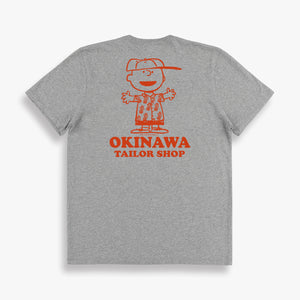 DAWSON DENIM X TSPTR CHARLIE BROWN TEE GREY/RED