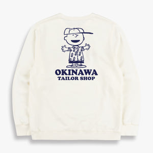 DAWSON DENIM X TSPTR CHARLIE BROWN SWEAT WHITE/BLUE